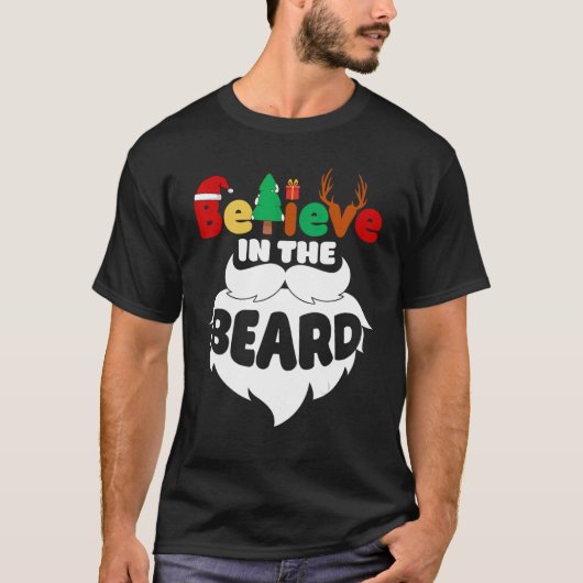 T-shirt Croyez en la barbe Noël Noël Noël Noël Noël Noël N (Devant)