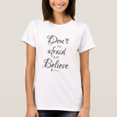 T-shirt Croyez en la Bible Verse (Devant)