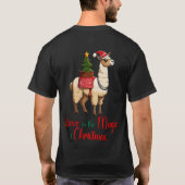 T-shirt Croyez en la magie de Noël Cute Llama (Dos)