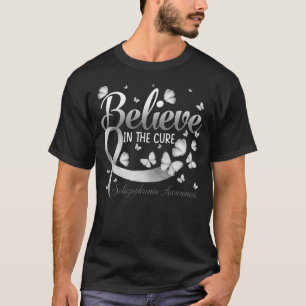T-shirt Croyez En Le Beurre De Sensibilisation À La Schizo