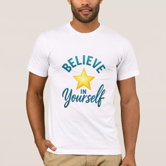 T-shirt Croyez en vous-même Citation Motivationnelle T-Shi (Devant)