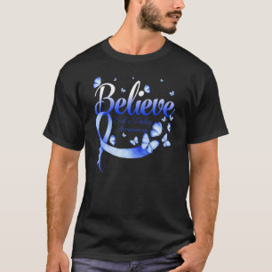 T-shirt Croyez le papillon de sensibilisation à la paralys