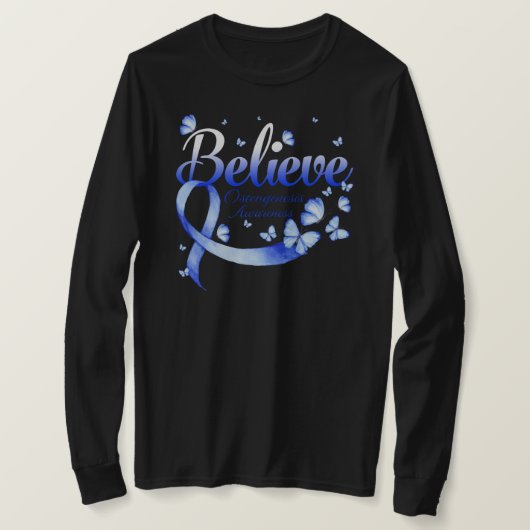 T-shirt Croyez le papillon OSTÉOGÉNIE (Design devant)