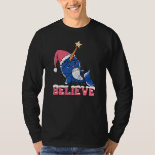 T-shirt Croyez Narwhal Noël Fée Lumières