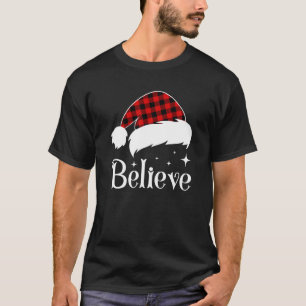 T-shirt Croyez Noël Avec Santa Hat Funny Noël