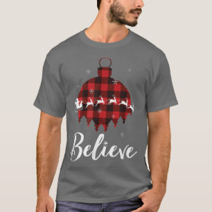 T-SHIRT CROYEZ, PÈRE NOËL DORT ET RÉINDEUR DANS LA NEIGE,