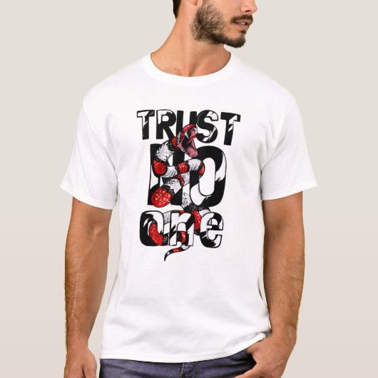 T-shirt Croyez personne sauf moi serpent ne faites confian (Devant)