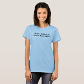 T-shirt croyez-vous à l'amour à la première vue ? (Devant entier)