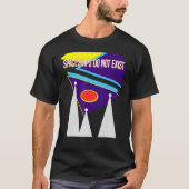 T-shirt Croyez-Vous En Aliens Spaceships Little Green M (Devant)