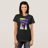 T-shirt Croyez-Vous En Aliens Spaceships Little Green M (Devant entier)