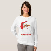 T-shirt Croyez-vous en père noël noir ? (Devant entier)