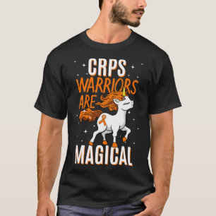 T-shirt CRPS guerrier magique Unicorne orange ruban Causal