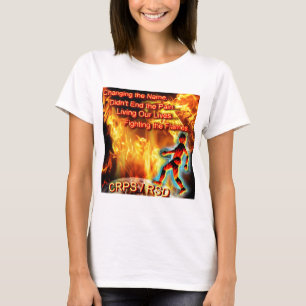 T-shirt CRPS/RSD vivant nos vies, combattant les flammes