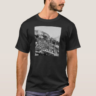 T-shirt Cru 1889 d'épave de train d'inondation de