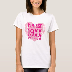 T-shirt Cru âgé au débardeur d'anniversaire de femmes de