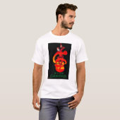 T-shirt Cru amer PosterEurope de Campari (Devant entier)