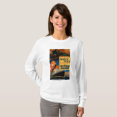 T-shirt Cru blanc PosterEurope de SR d'étoile (Devant entier)