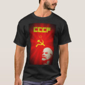 T-shirt cru communiste soviétique f de propagande de (Devant)