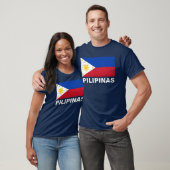 T-shirt Cru de drapeau de Philippines (Unisexe)