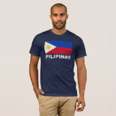 T-shirt Cru de drapeau de Philippines (Devant entier)