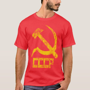 T-shirt Cru de marteau et de faucille de CCCP