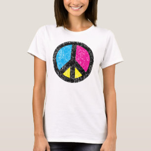 T-shirt Cru de signe de paix