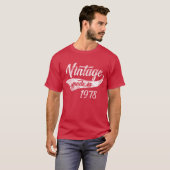 T-shirt Cru foncé fait en 1978 quarantième anniversaire (Devant entier)