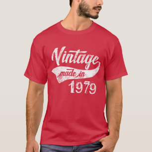 T-shirt Cru foncé fait en 1979 quarantième anniversaire