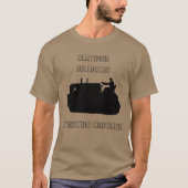 T-SHIRT CRU FONCTIONNANT CERTIFIÉ D'INGÉNIEUR DE BOUTEUR (Devant)