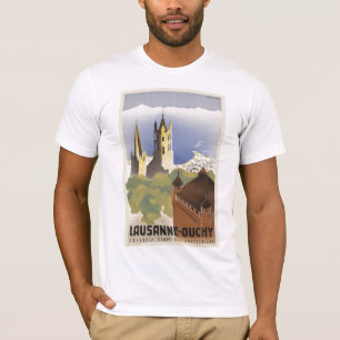 T-shirt Cru l'Europe de Lausanne Ouchy Suisse