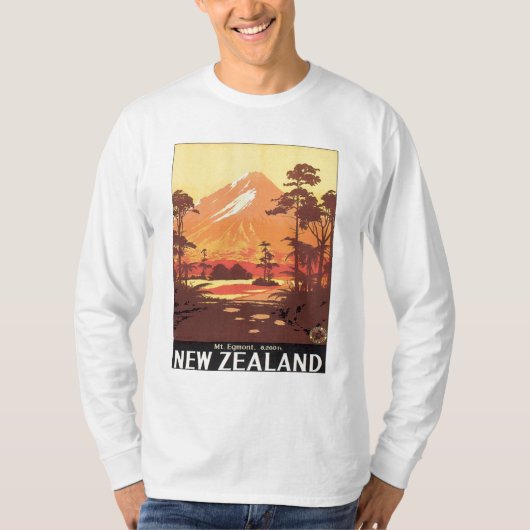 T-shirt Cru Mt.Taranaki Mt.Egmont Nouvelle Zélande (Devant)