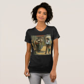 T-shirt Cru occidental de ferme de cheval de cow-girl de (Devant entier)