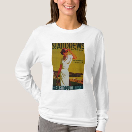 T-shirt Cru PosterEurope d'algonquin de Saint Andrews (Devant)