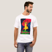 T-shirt Cru PosterEurope de bicyclette de Peugeot (Devant entier)