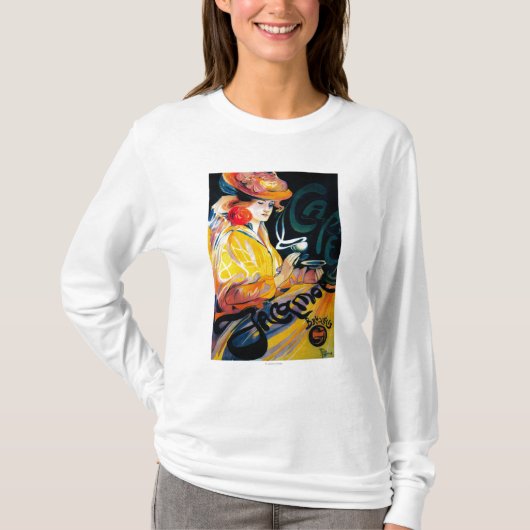 T-shirt Cru PosterEurope de Jacqmotte Caf� (Devant)