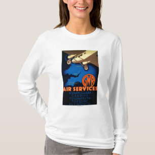 T-shirt Cru PosterEurope de services aériens de GWR