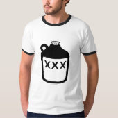T-shirt Cruche d'alcool illégal - noir (Devant)