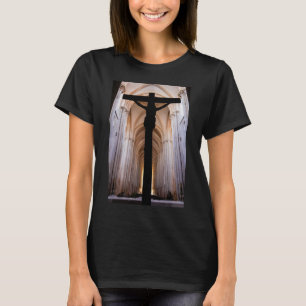 T-shirt Crucifix avec Jésus-Christ. Abbaye gothique d'Alco