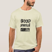 T-SHIRT CRUELTÉ ANIMALE T CHEMISE (Devant)