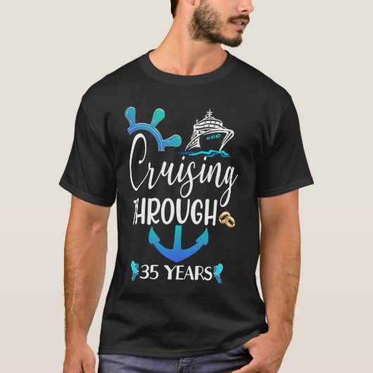 T-shirt Cruise Anniversary 10th 25th 30 Years Matching Cou (Devant)