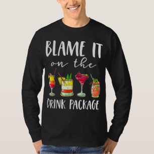 T-shirt Cruise Blame It Sur Le Forfait Boisson Cruising Lo
