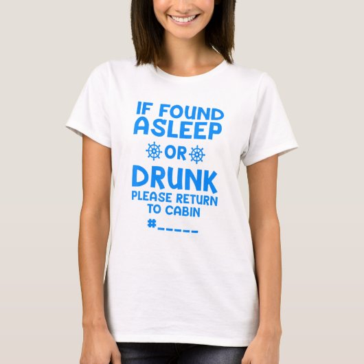 T-shirt Cruise For Men Women If Lost Or Drunk Please Retur (Devant)