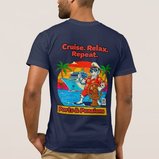 T-shirt Cruise Relax Repeat Back Only (Dos)