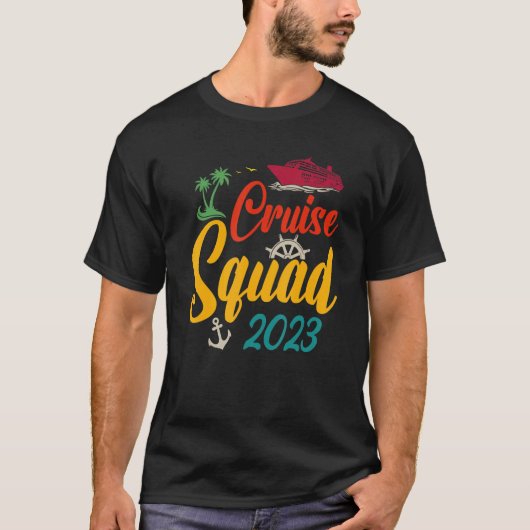 T-shirt Cruise Squad 2023 Family Matching Group Squad Quot (Devant)