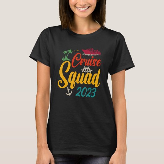 T-shirt Cruise Squad 2023 Family Matching Group Squad Quot (Devant)