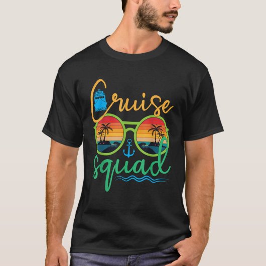 T-shirt Cruise Squad 2025 Family Vacation Beach Matching G (Devant)