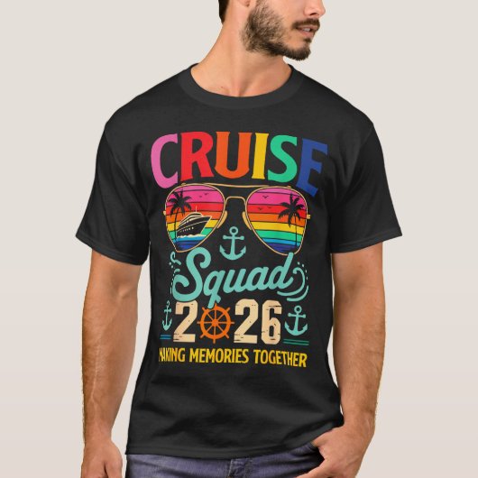 T-shirt Cruise Squad 2026 Family Group Matching Summer Vac (Devant)