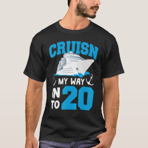 T-shirt Cruisin My Way Into 20 ans Anniversaire 20e annive