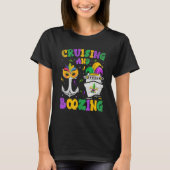 T-shirt Cruising and Boozing Mardi Gras Cruise Matching Fa (Devant)