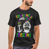 T-shirt Cruising And Boozing Mardi Gras Cruise Matching Gr (Devant)